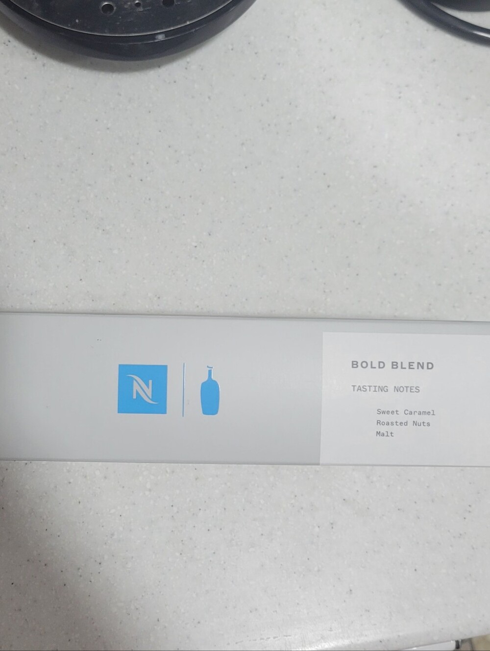 Nespresso Bold Blend Capsules - White and Light Blue Accents